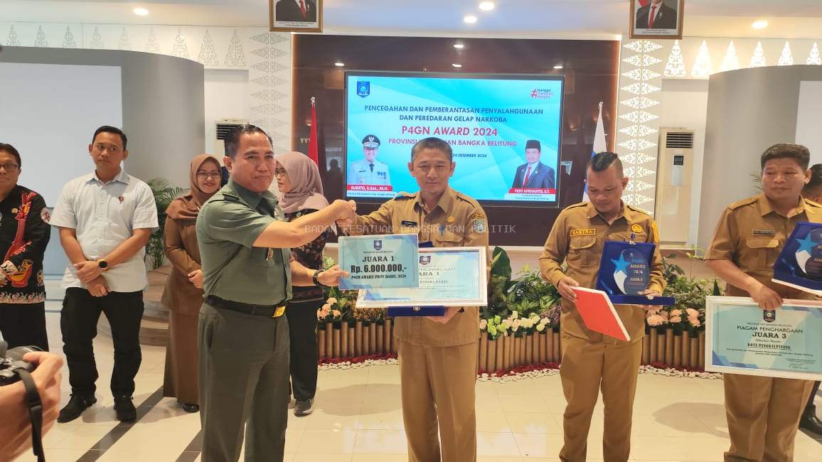 AJANG P4GN AWARD TAHUN 2024, PEMKAB BANGKA BARAT RAIH JUARA TIGA  KALI BERTURUT TURUT